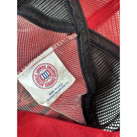 Vintage UGA Snapback Hat Mesh Trucker Georgia Bulldogs 1980s Athens Frat Gameday - Picture 4 of 7